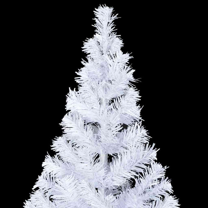kunstigt juletræ med lys og kuglesæt 210 cm 910 grene