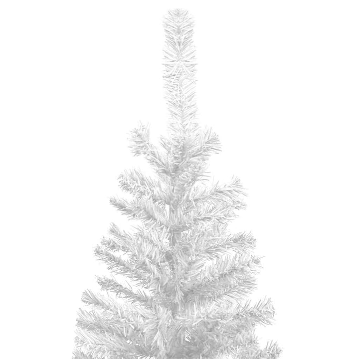 kunstigt juletræ med lys og kuglesæt 240 cm hvid
