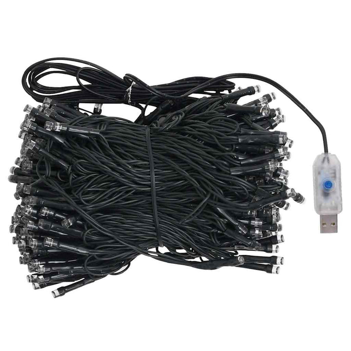 kunstigt juletræ med lys og kuglesæt 210 cm PVC sort