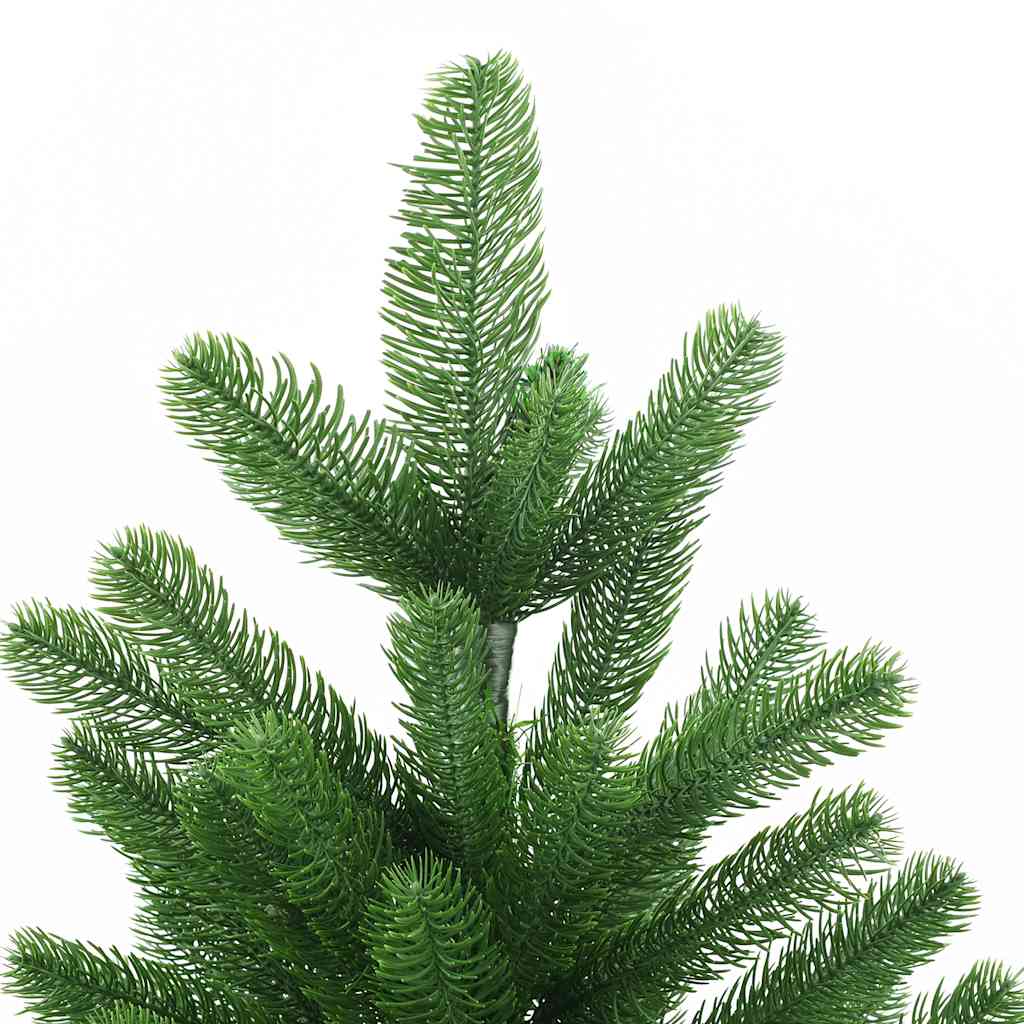 kunstigt juletræ med lys og kuglesæt 150 cm grøn