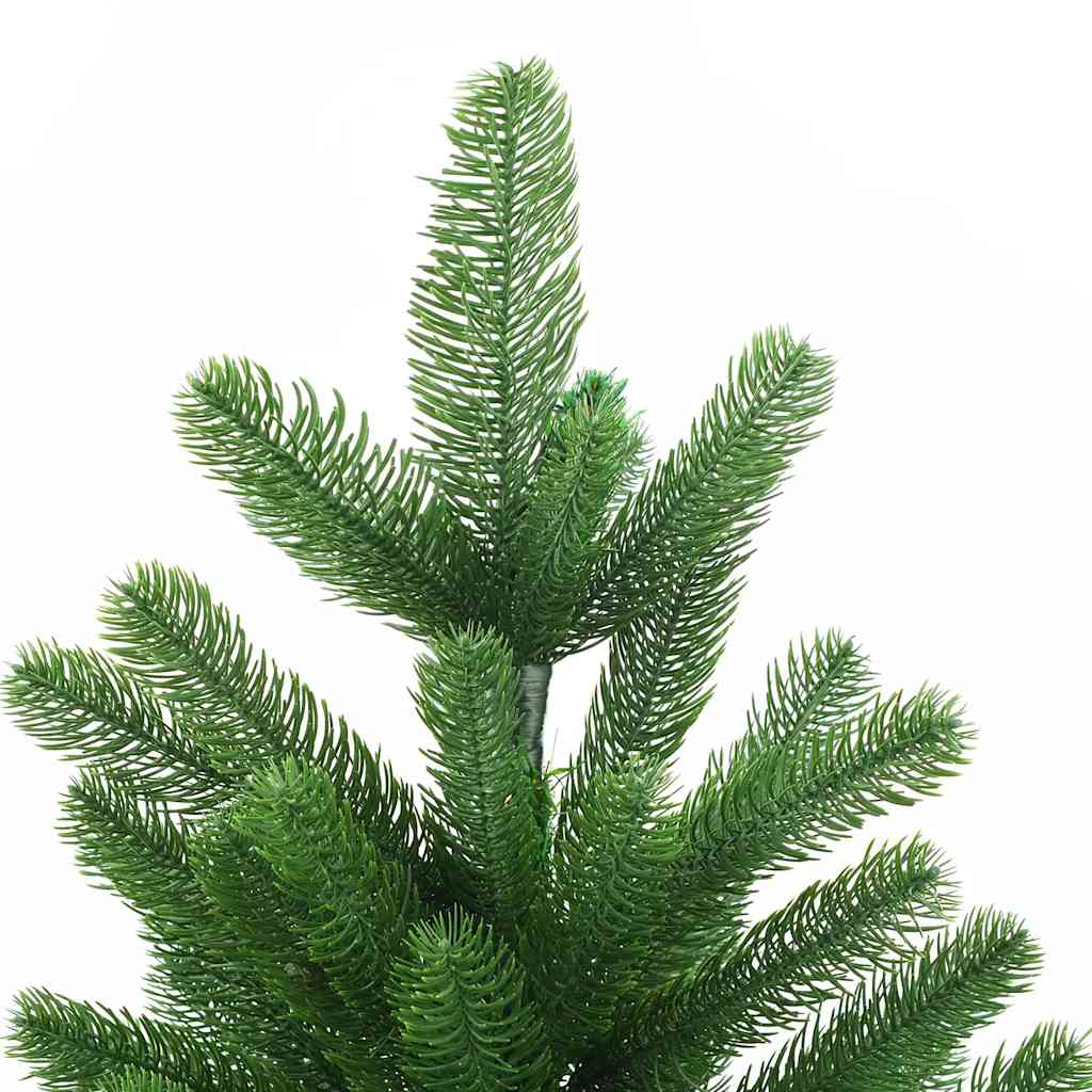 kunstigt juletræ med lys og kuglesæt 180 cm grøn