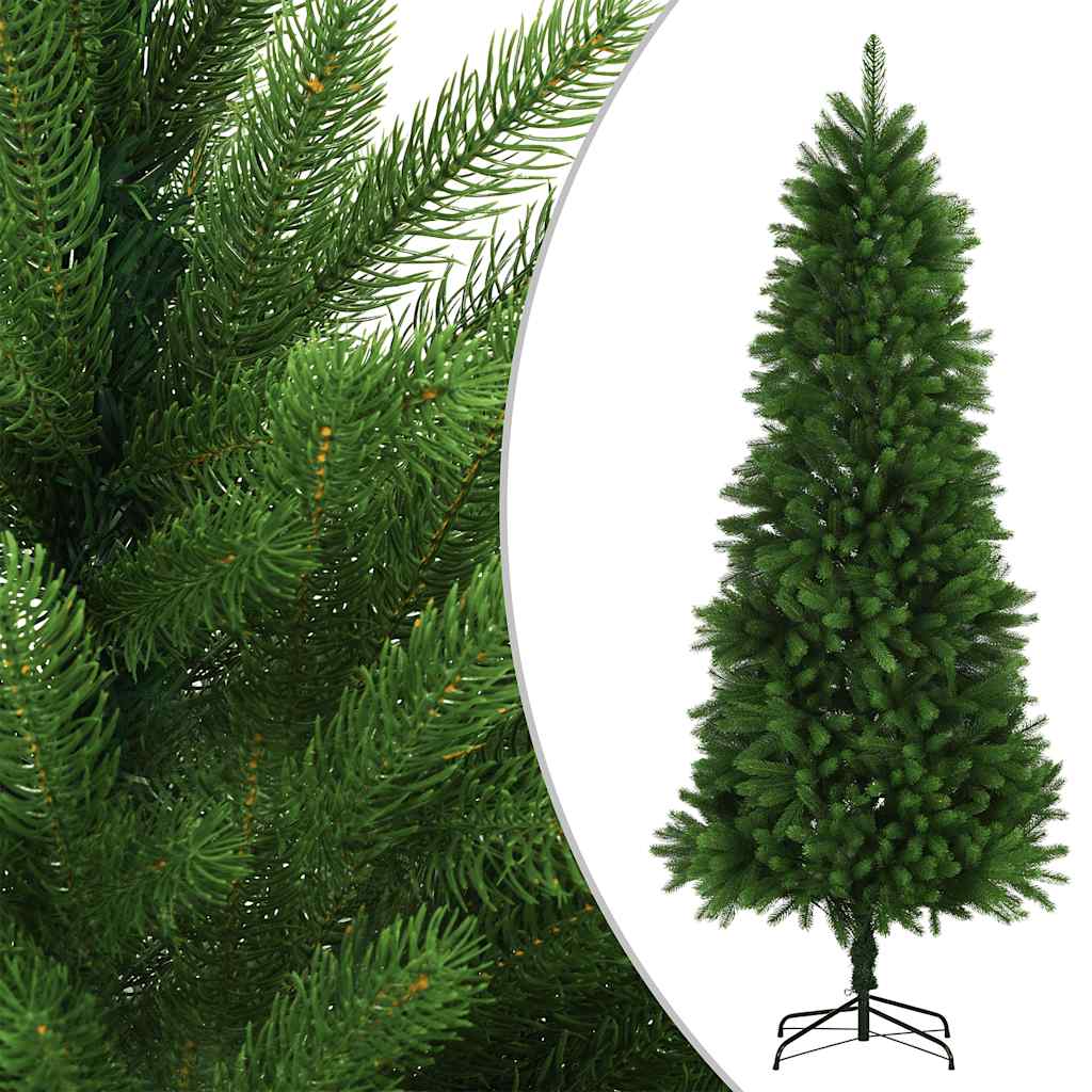 kunstigt juletræ med lys og kuglesæt 240 cm grøn