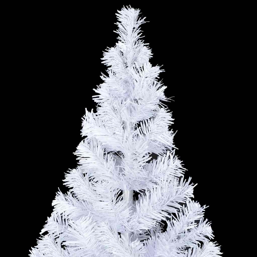 kunstigt juletræ med lys og kuglesæt 210 cm 910 grene
