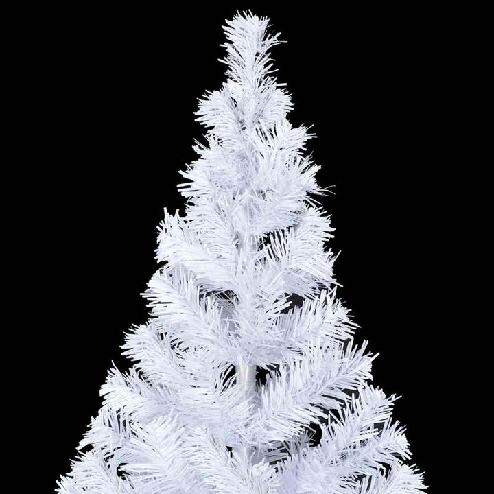 kunstigt juletræ med lys og kuglesæt 210 cm 910 grene