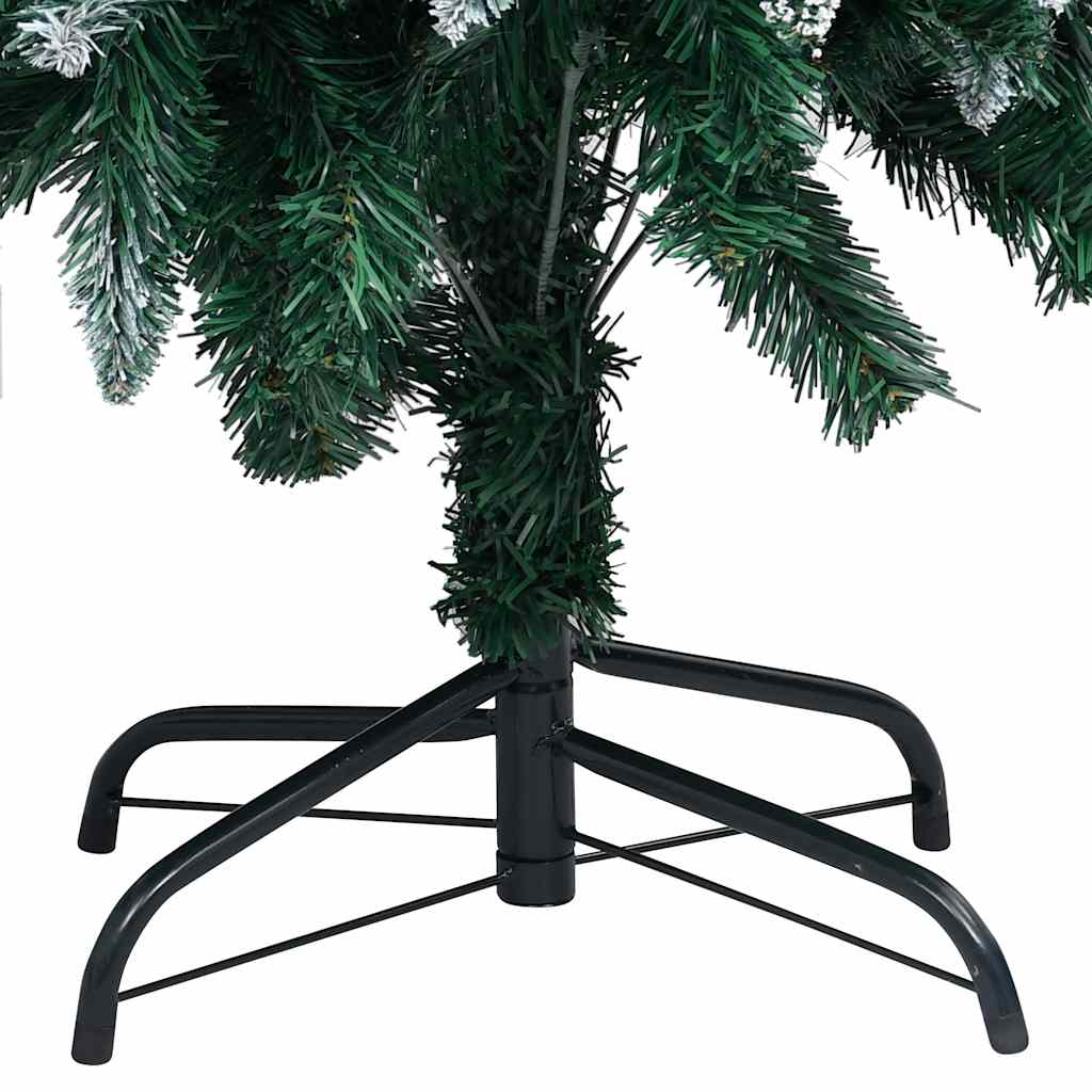 juletræ med lys + julekugler og grankogler 240 cm