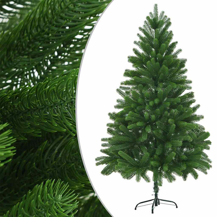 kunstigt juletræ med lys og kuglesæt 180 cm grøn