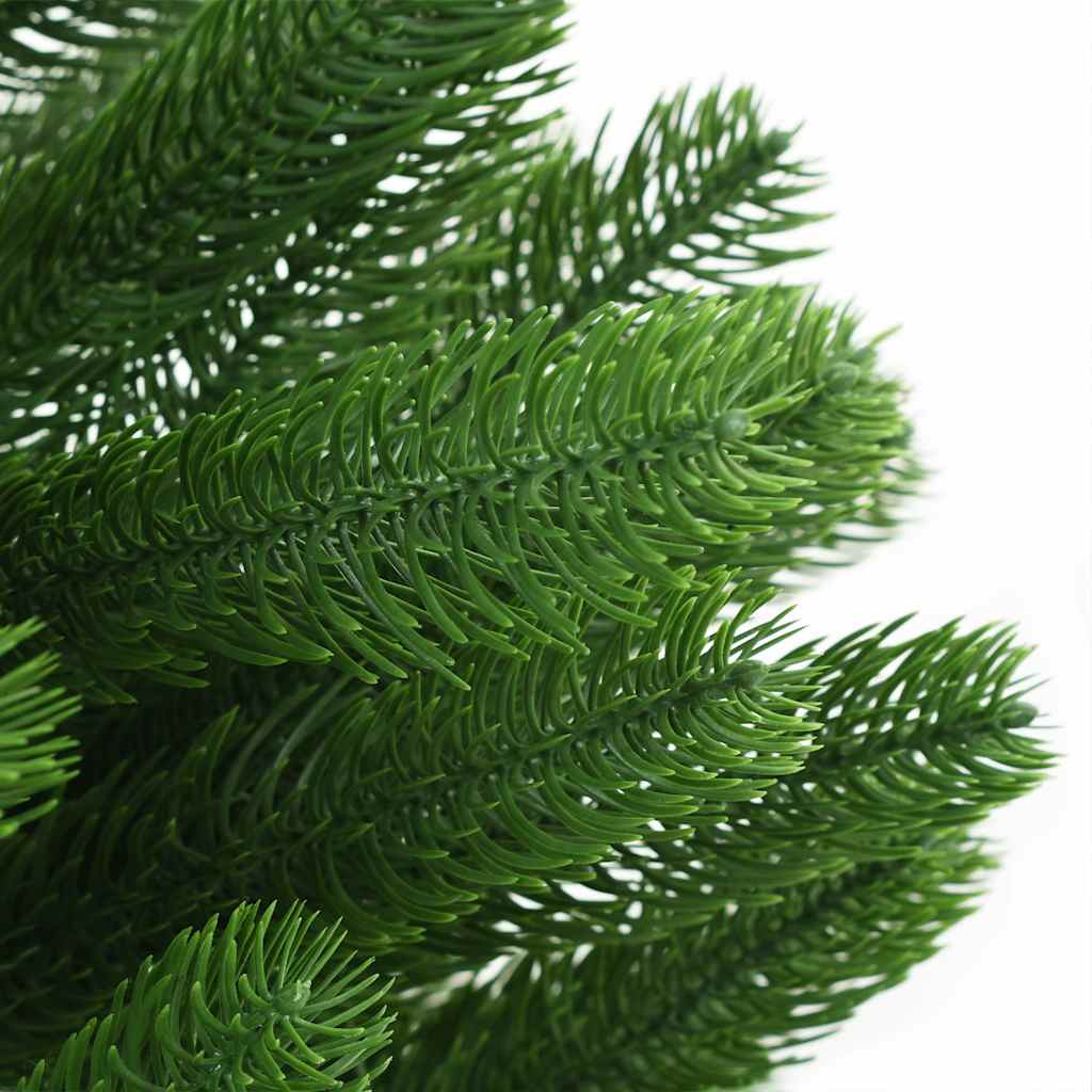 kunstigt juletræ med lys og kuglesæt 210 cm grøn