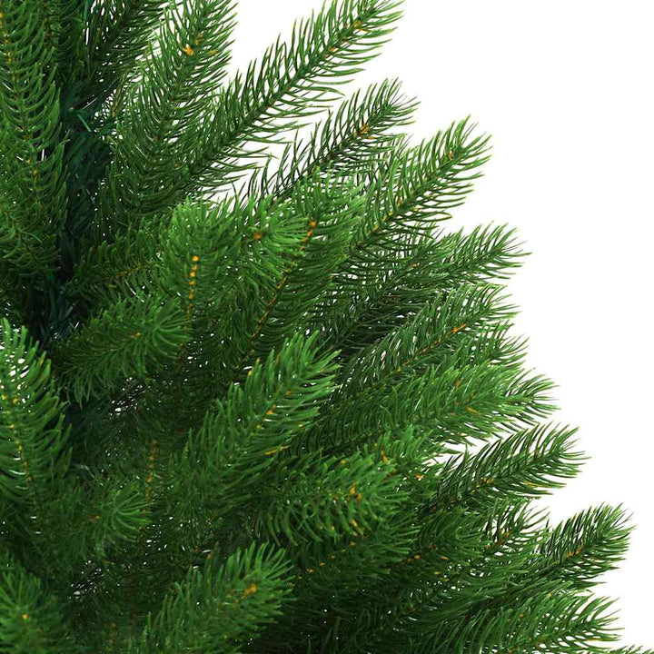 kunstigt juletræ med lys og kuglesæt 240 cm grøn