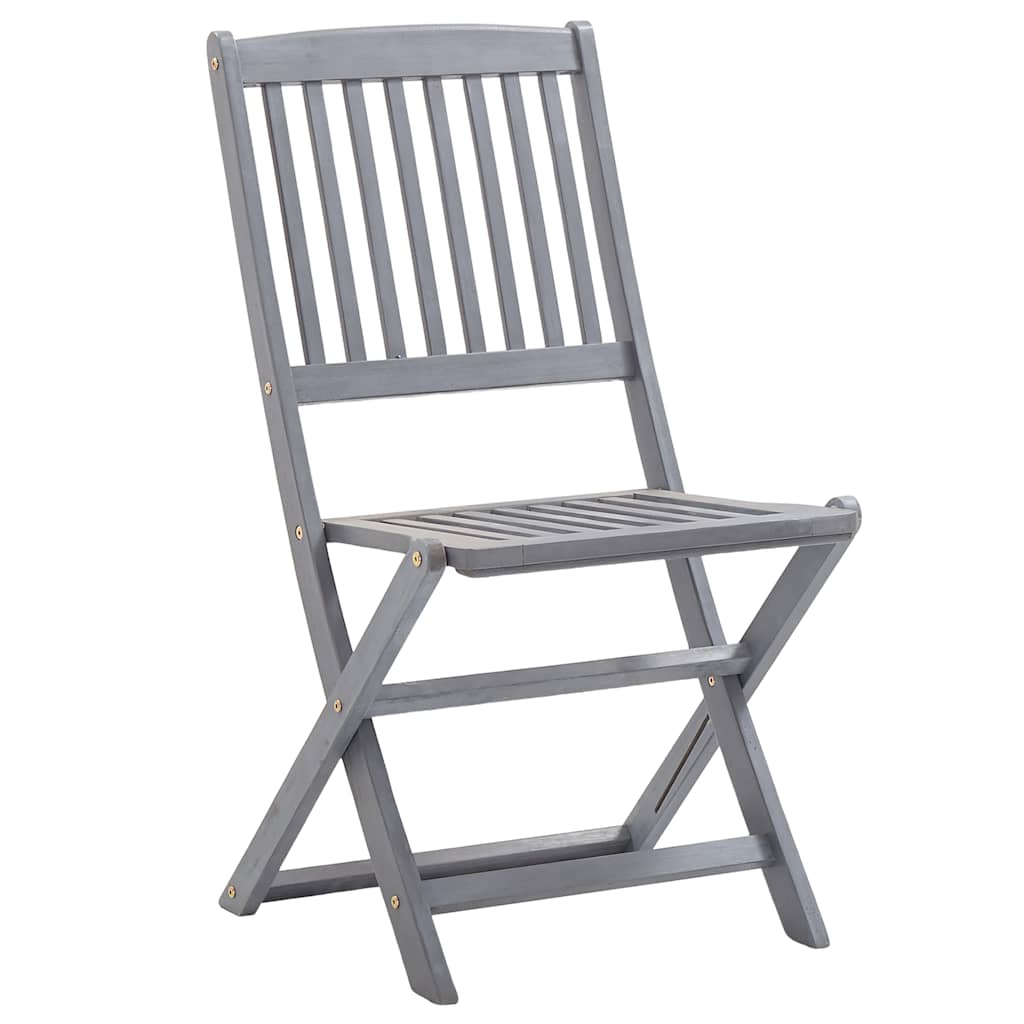 foldbare havestole 8 stk. massivt akacietræ