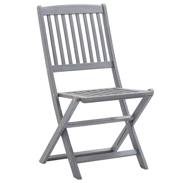 foldbare havestole 8 stk. massivt akacietræ