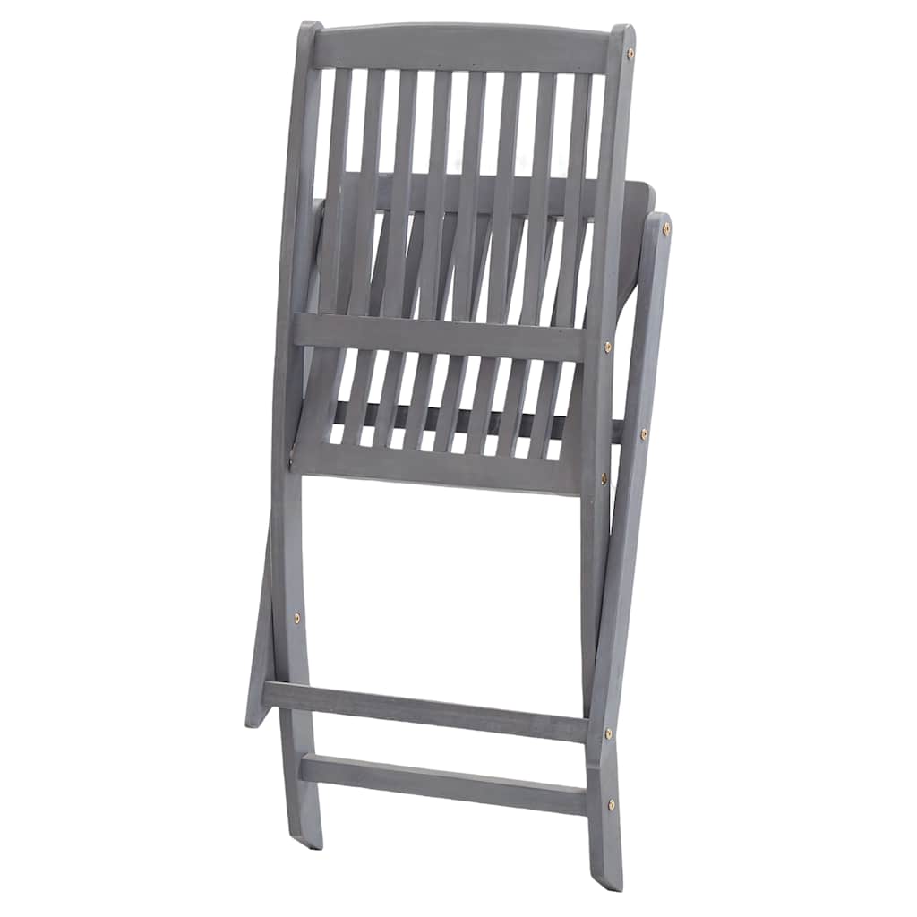 foldbare havestole 8 stk. massivt akacietræ