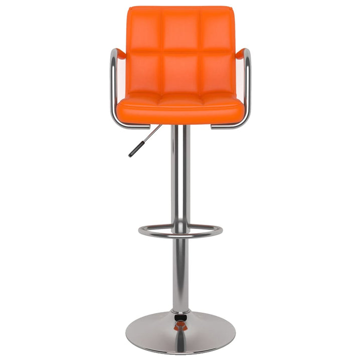 barstole 2 stk. kunstlæder orange