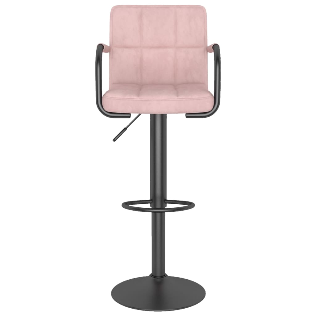 barstole 2 stk. fløjl pink