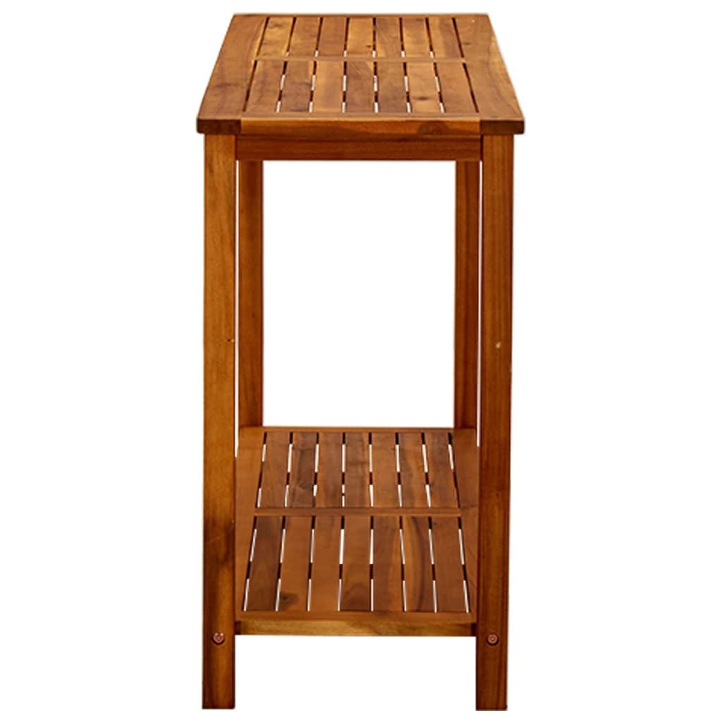 konsolbord til haven 110x40x75 cm massivt akacietræ