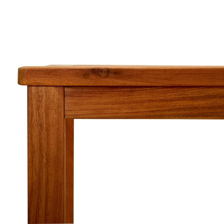konsolbord til haven 110x40x75 cm massivt akacietræ