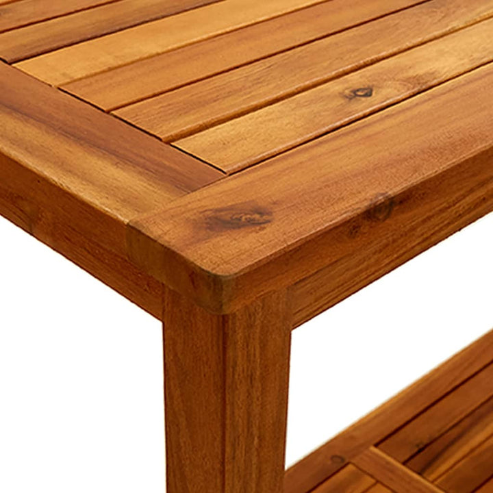 konsolbord til haven 110x40x75 cm massivt akacietræ