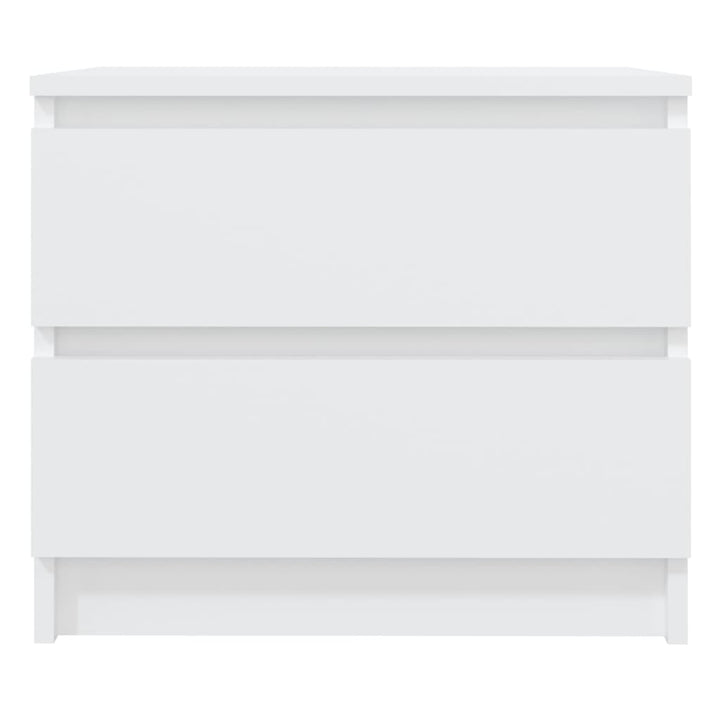 sengeborde 2 stk. 50x39x43,5 cm konstrueret træ hvid