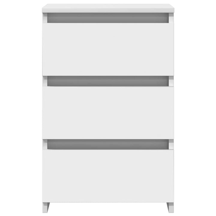 sengebord 2 stk. 40x35x62,5 cm konstrueret træ hvid