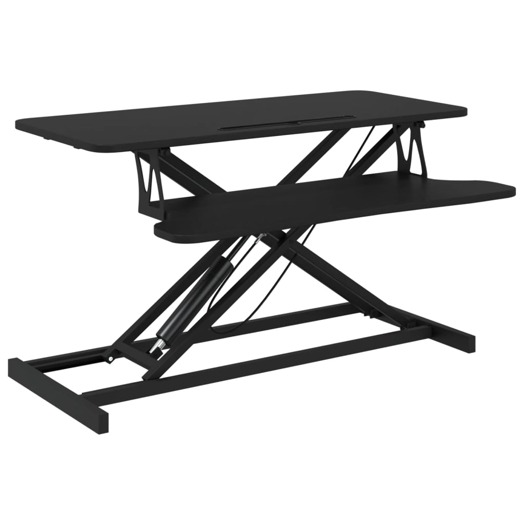 justerbart skrivebord 90x40x(13-50) cm stål konstrueret træ
