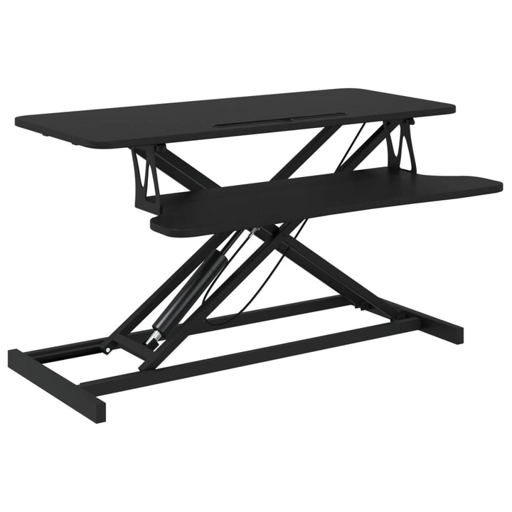 justerbart skrivebord 90x40x(13-50) cm stål konstrueret træ