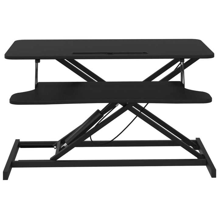 justerbart skrivebord 90x40x(13-50) cm stål konstrueret træ