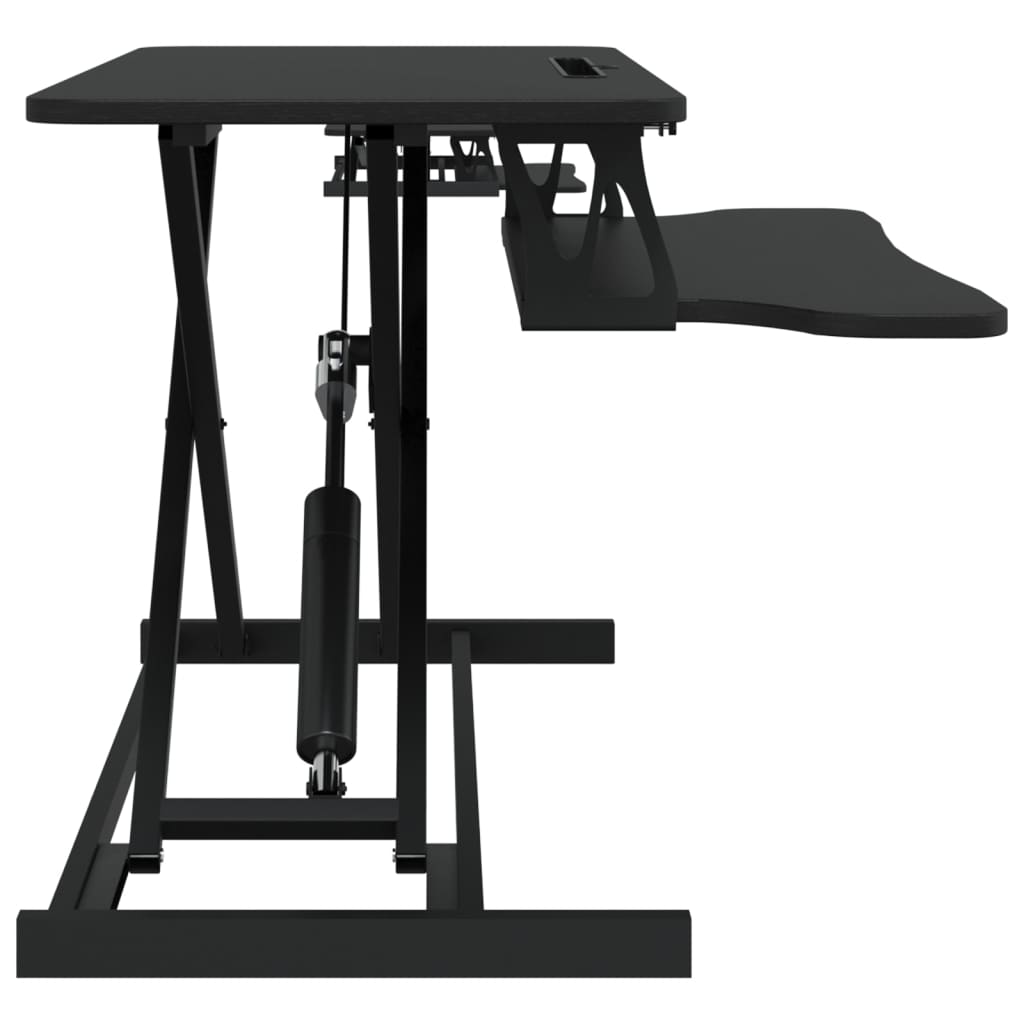 justerbart skrivebord 90x40x(13-50) cm stål konstrueret træ