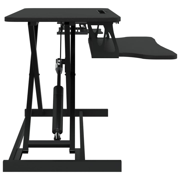 justerbart skrivebord 90x40x(13-50) cm stål konstrueret træ
