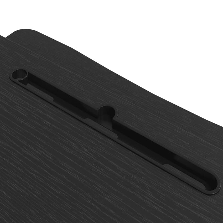 justerbart skrivebord 90x40x(13-50) cm stål konstrueret træ