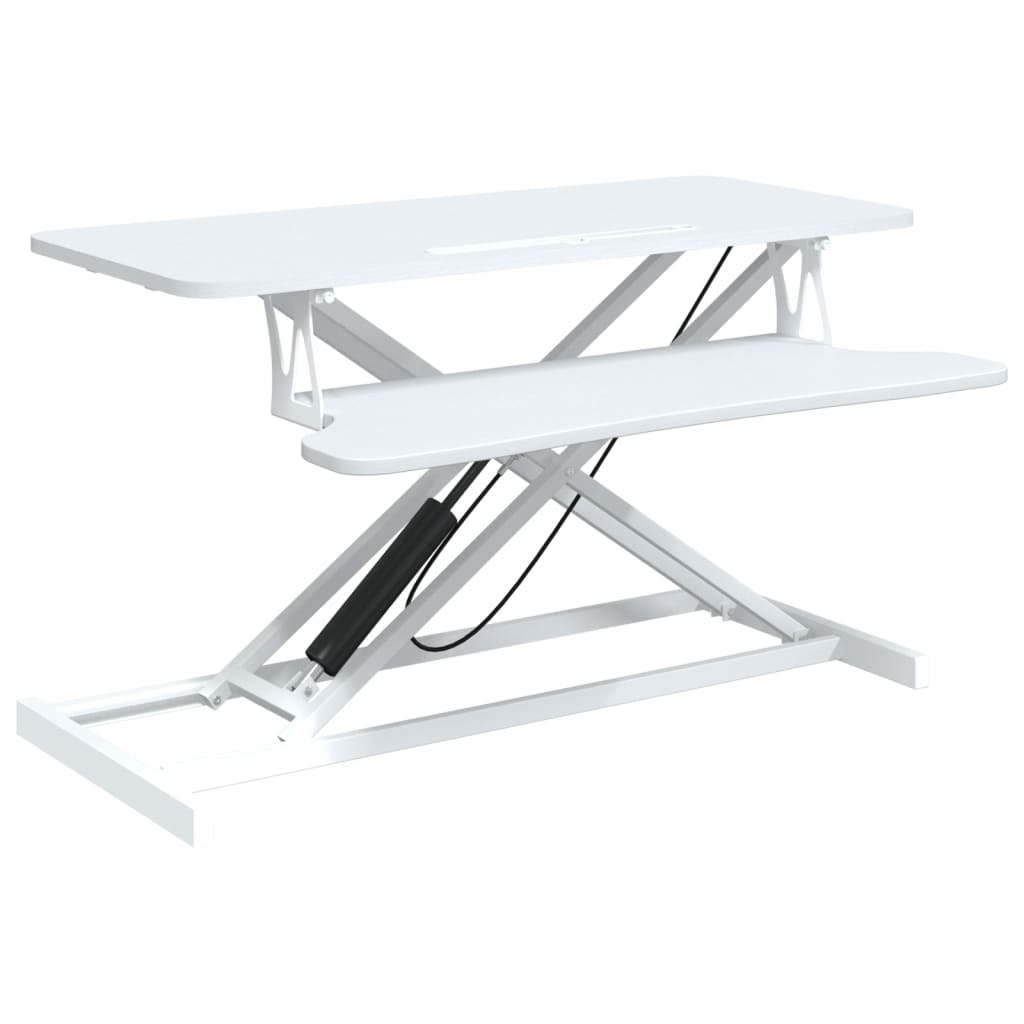 justerbart skrivebord 90x40x(13-50) cm stål konstrueret træ