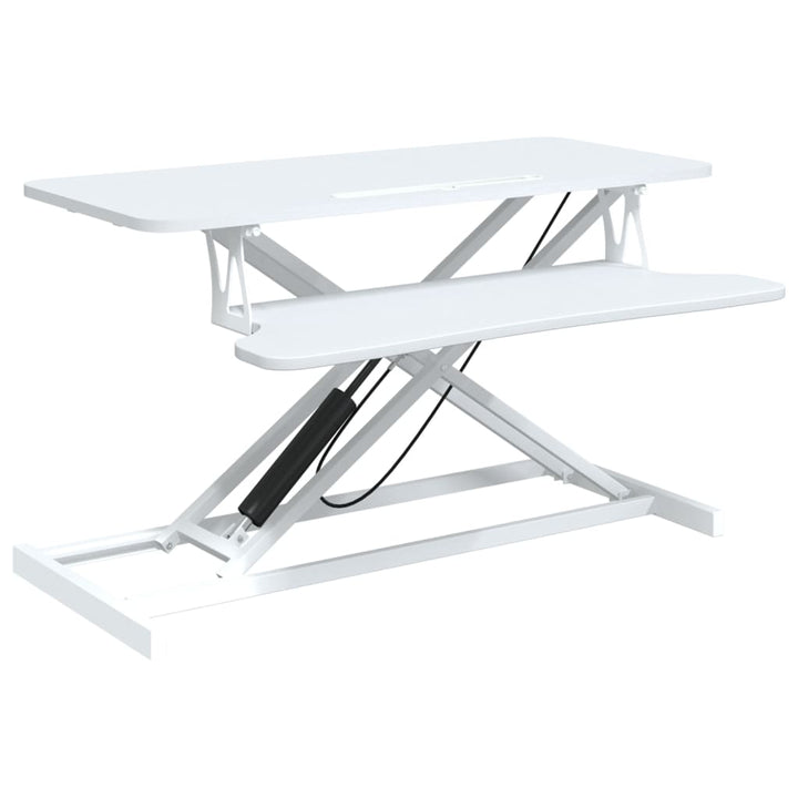 justerbart skrivebord 90x40x(13-50) cm stål konstrueret træ