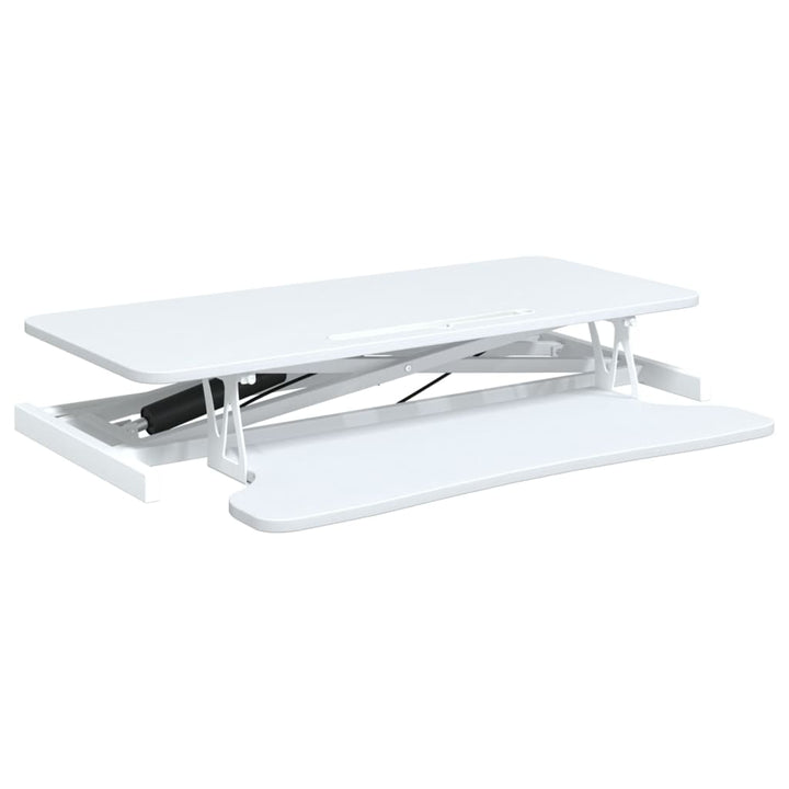 justerbart skrivebord 90x40x(13-50) cm stål konstrueret træ