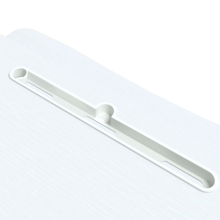 justerbart skrivebord 90x40x(13-50) cm stål konstrueret træ