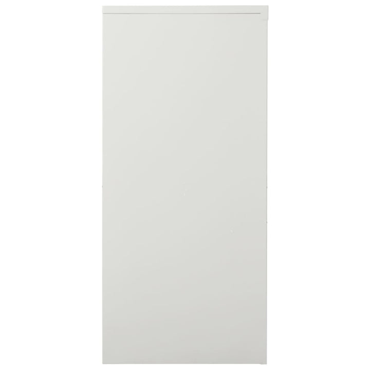 skab med skydelåger 90x40x90 cm stål lysegrå
