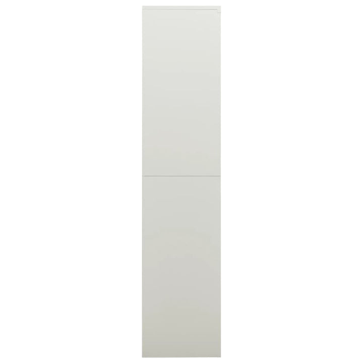 skab med lås 90x40x180 cm stål lysegrå