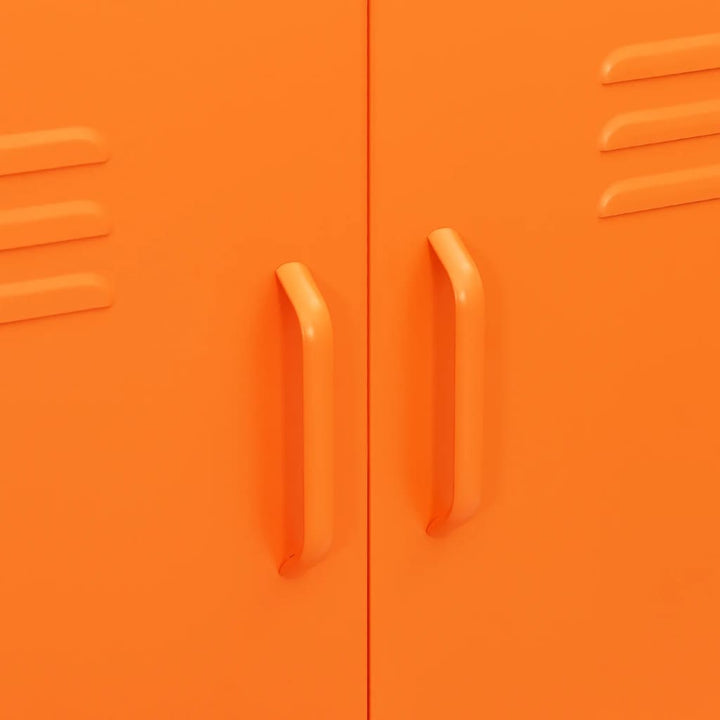 opbevaringsskab 80x35x101,5 cm stål orange