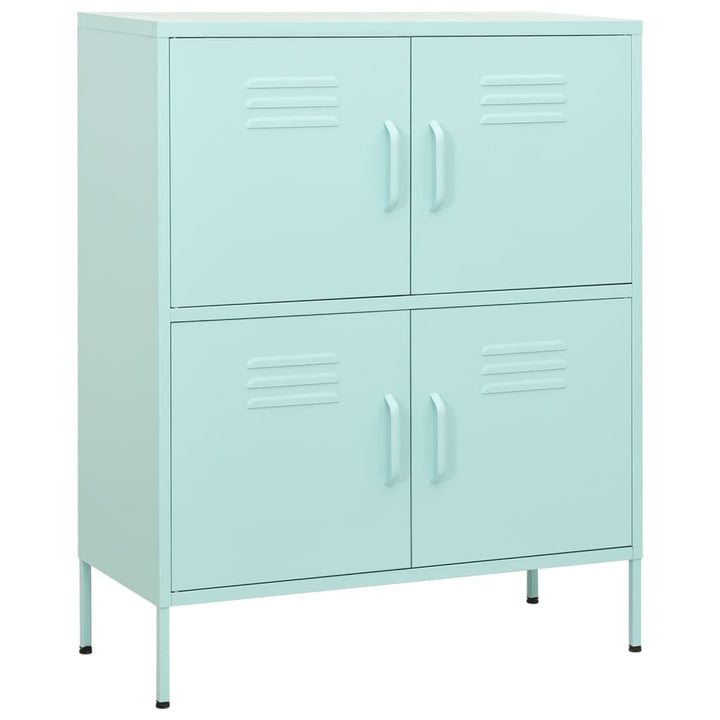 opbevaringsskab 80x35x101,5 cm stål mintgrøn