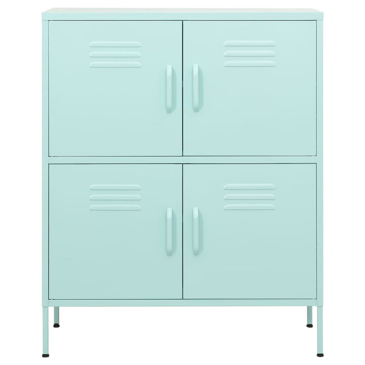 opbevaringsskab 80x35x101,5 cm stål mintgrøn