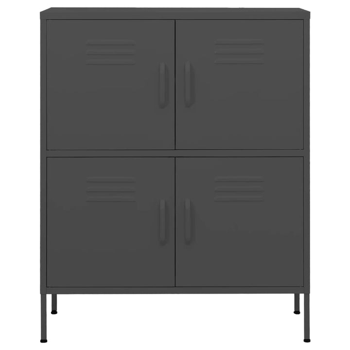 opbevaringsskab 80x35x101,5 cm stål antracitgrå