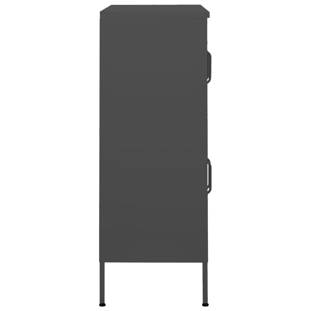 opbevaringsskab 80x35x101,5 cm stål antracitgrå