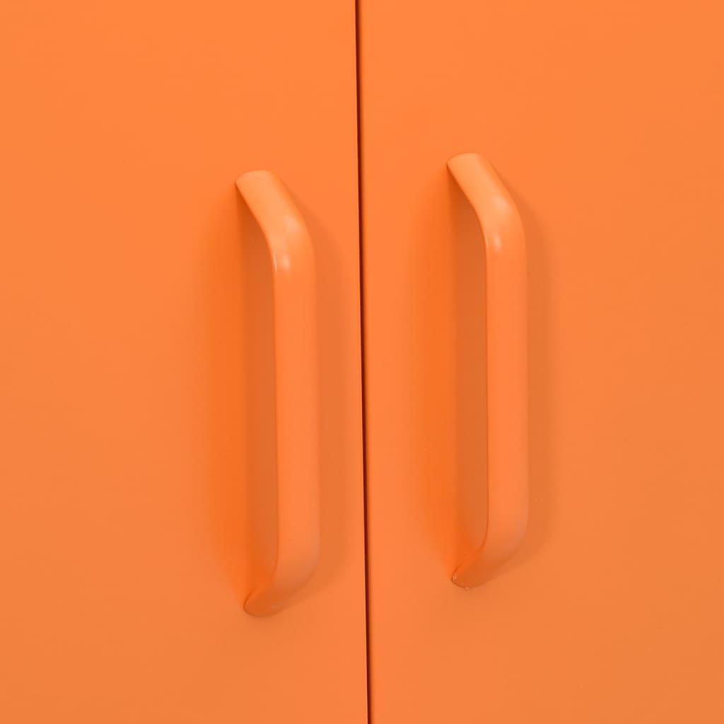 opbevaringsskab 80x35x101,5 cm stål orange