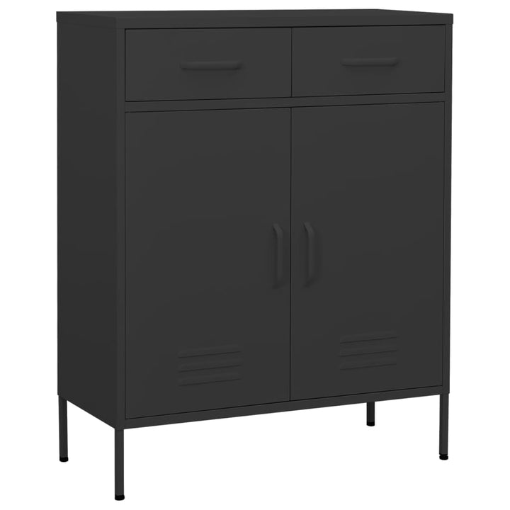 opbevaringsskab 80x35x101,5 cm stål antracitgrå