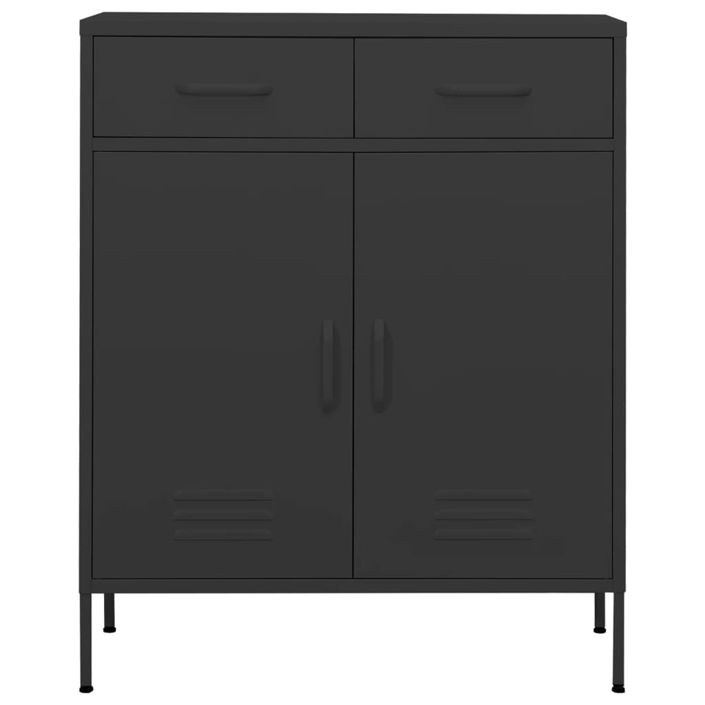 opbevaringsskab 80x35x101,5 cm stål antracitgrå