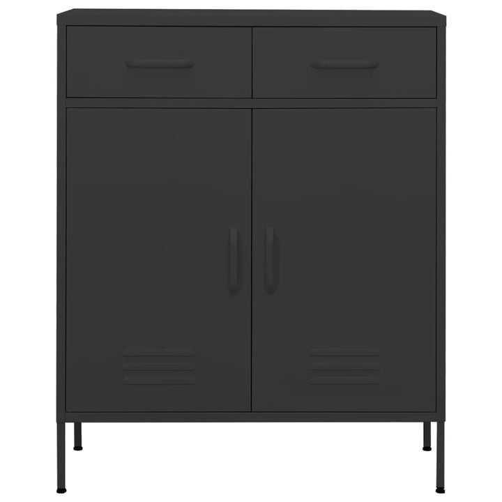 opbevaringsskab 80x35x101,5 cm stål antracitgrå