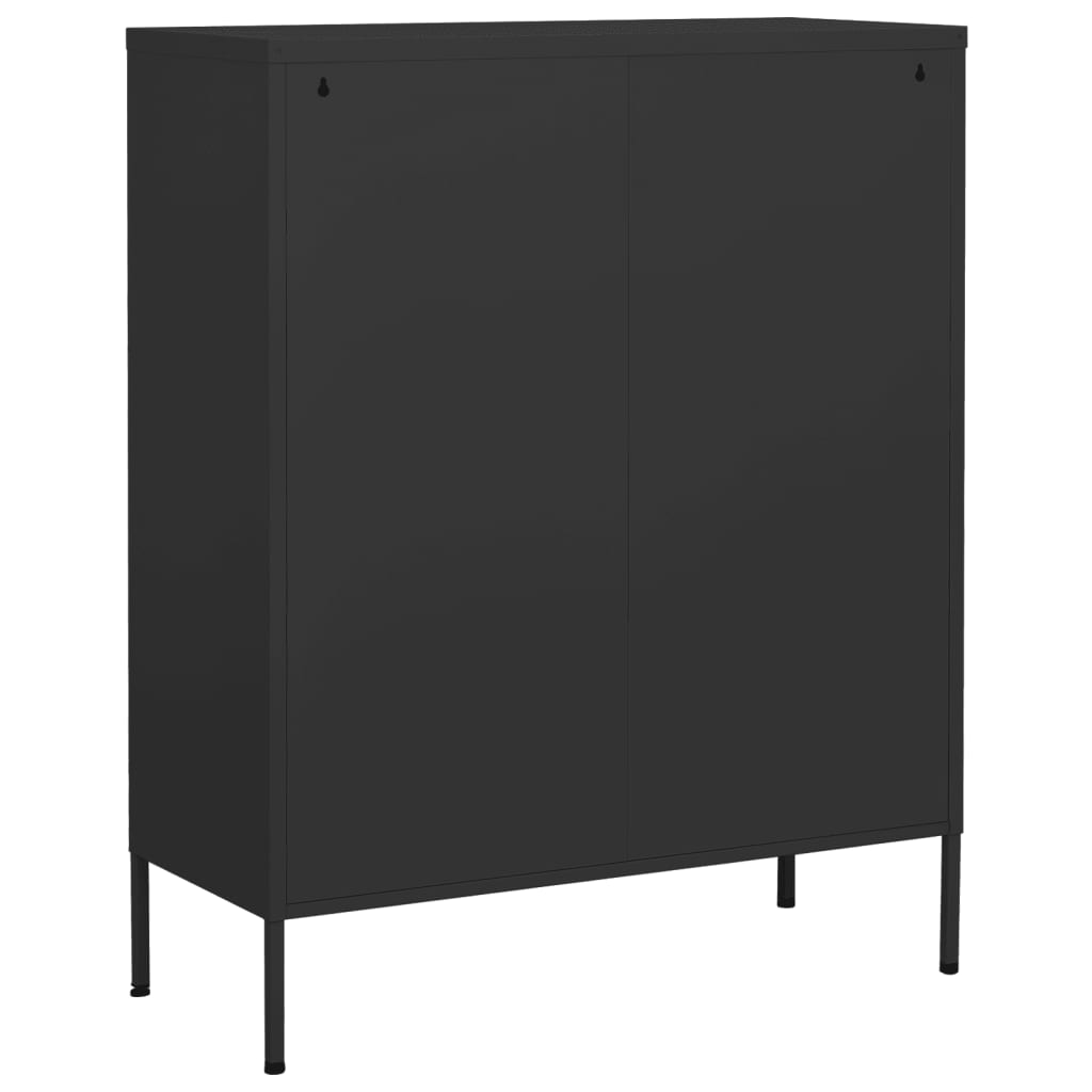 opbevaringsskab 80x35x101,5 cm stål antracitgrå