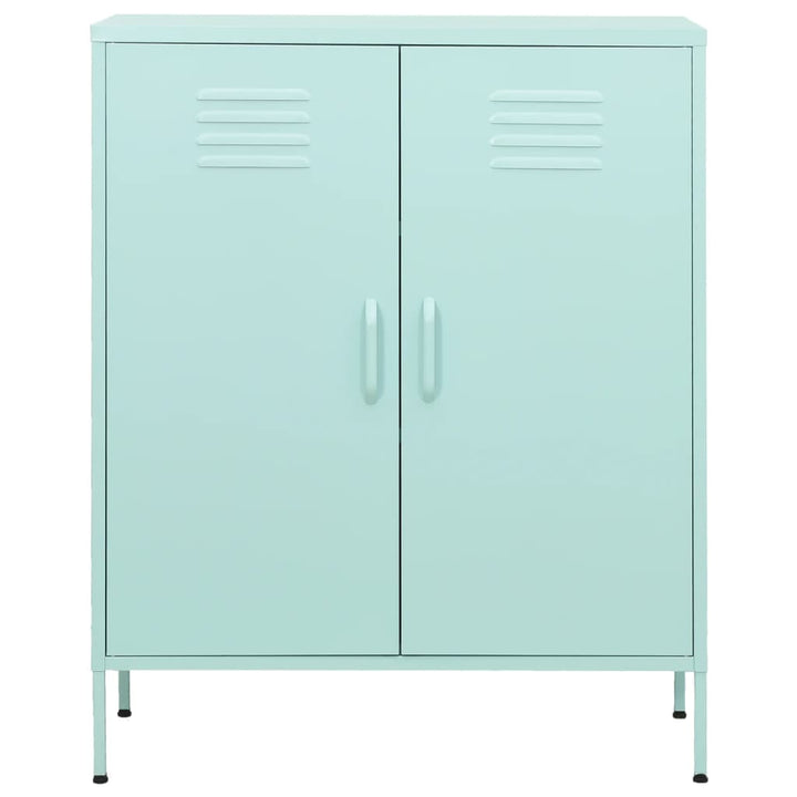 opbevaringsskab 80x35x101,5 cm stål mintgrøn