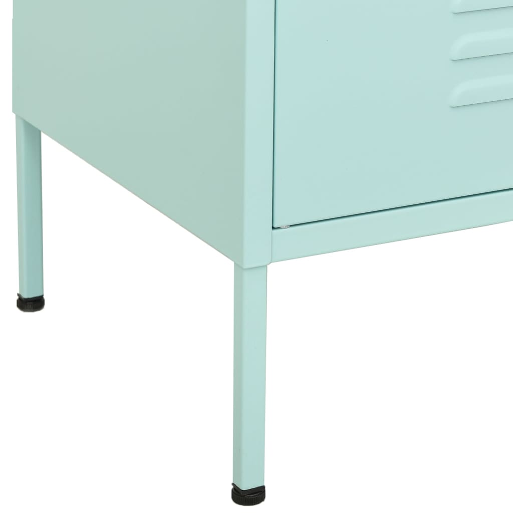 opbevaringsskab 80x35x101,5 cm stål mintgrøn