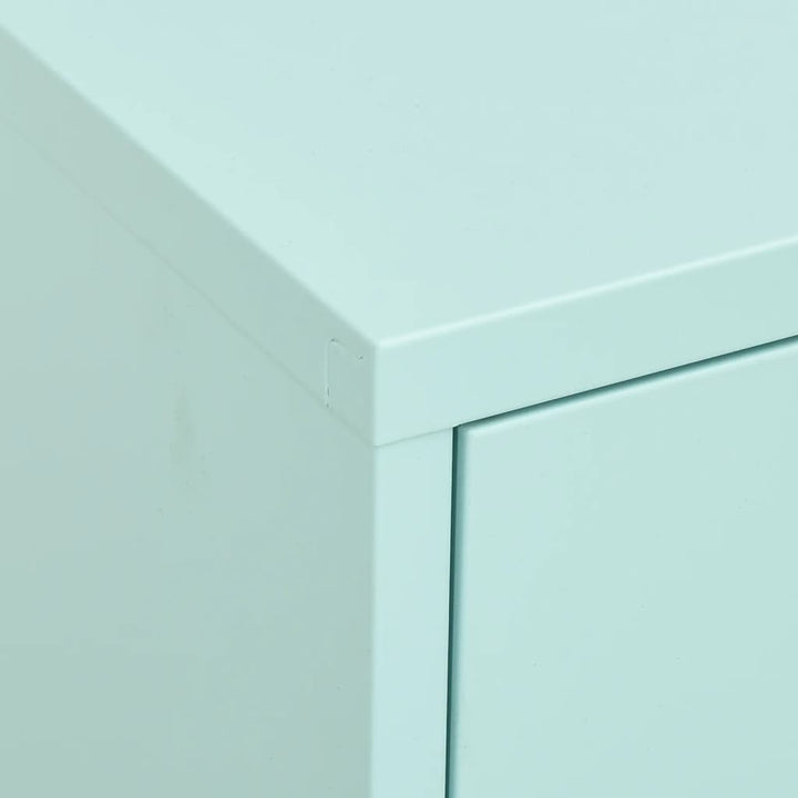 opbevaringsskab 80x35x101,5 cm stål mintgrøn
