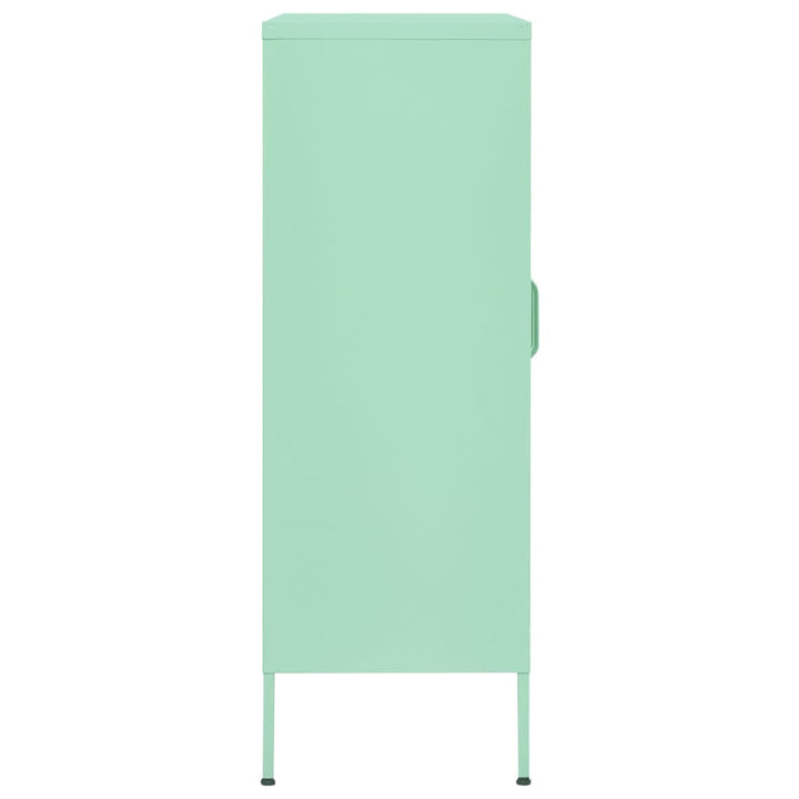 opbevaringsskab 80x35x101,5 cm stål mintgrøn