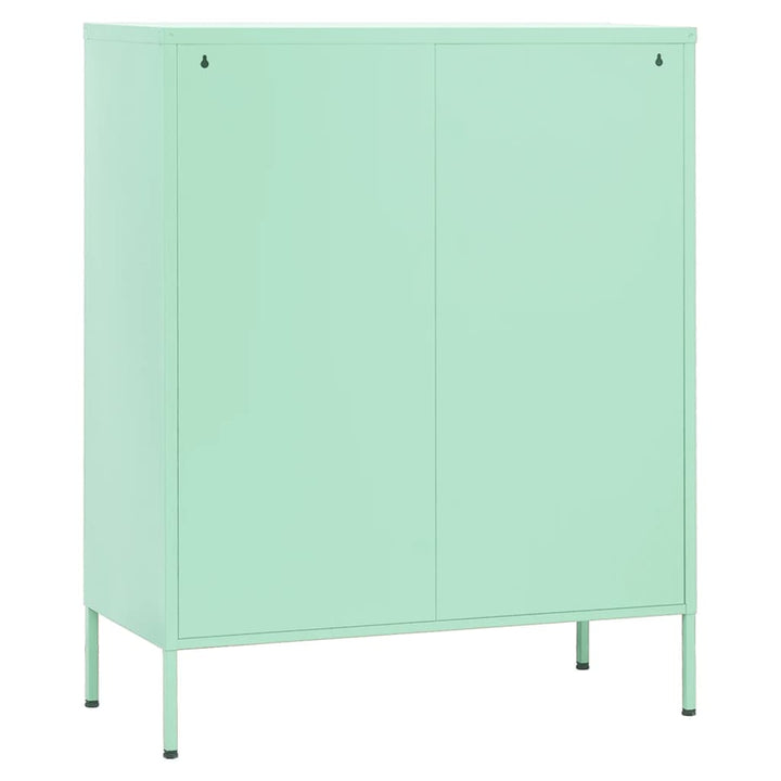 opbevaringsskab 80x35x101,5 cm stål mintgrøn