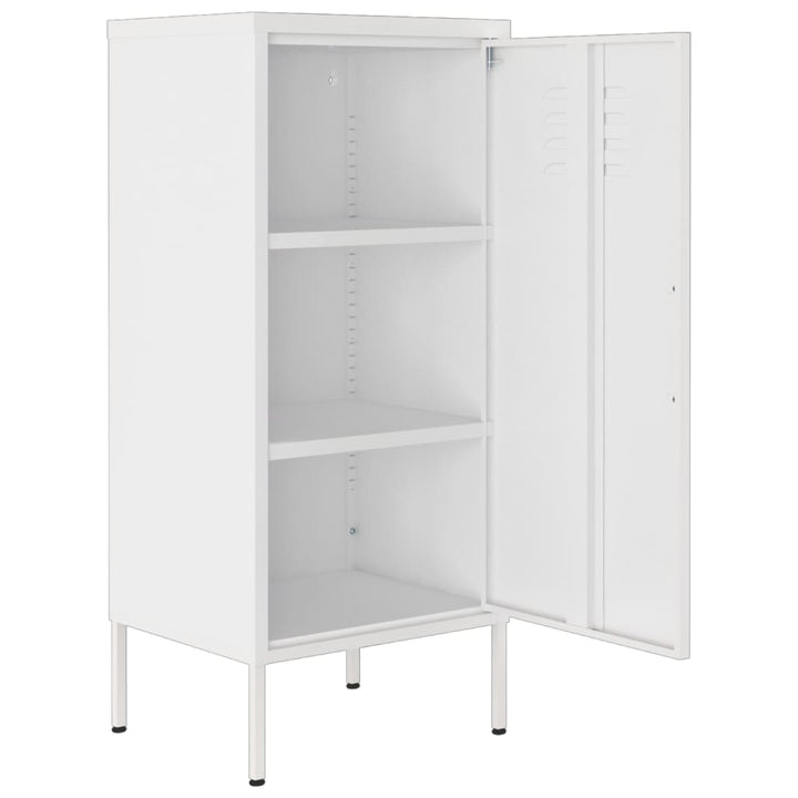 opbevaringsskab 42,5x35x101,5 cm stål hvid